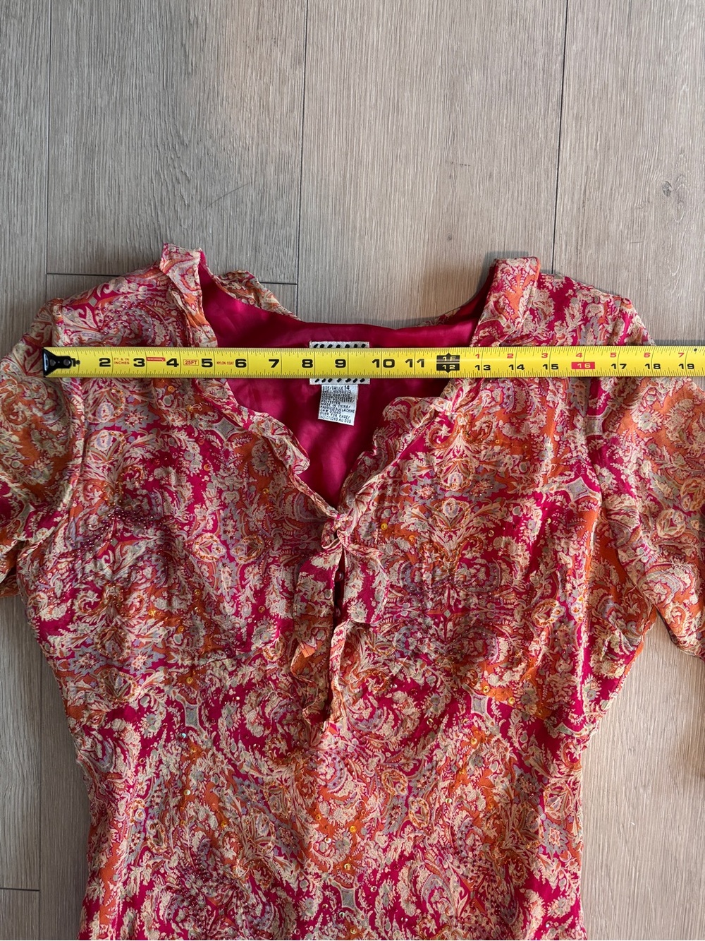 ICE silk beaded paisley print dress - Picture 2 of 5